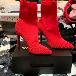 Fashion Nova | Shoes | Red Booty Heels 